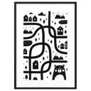 Постер Дом Корлеоне Медвежья тропа ЧБ 07-0611-50x70, 50x70 см