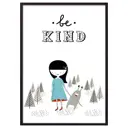 Постер Дом Корлеоне Монстр "Be kind" 07-0637-21x30, 21x30 см