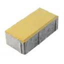 Брусчатка 200x100x40 мм цвет жёлтый