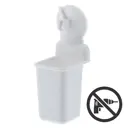 Стакан подвесной для зубных щёток присоска «Easy Solution», цвет белый
