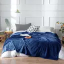 Плед Tango Stripe ST1520-20 150x200 см фланель цвет синий