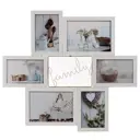 Мультирамка фоторамка коллаж 4 фото 6 фото 10*15 Семья Family четыре фото 10x15 и два 13x18 Platinum BB-7046 МДФ цвет белый