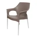 Стул садовый Стелла СПС ТМ 60x82x59 см пластик темный мокко
