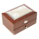 Шкатулка ювелирная Moretto двуярусная 18x10x13 см цвет коричневый