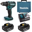 Дрель-шуруповерт аккумуляторная бесщеточная Makita DDF485RTJ, 18 В Li 2x5 Ач