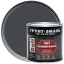 Грунт-эмаль по ржавчине 3 в 1 Dali графитовая цвет серый 0.75 л