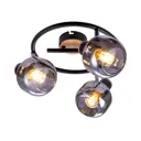 Настенно-потолочный Светильник Rivoli Dorkas WR3 7026-733 Черный/светлое дерево 3xE14 40W 6/72