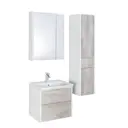 Зеркальный шкаф Roca Ronda 60 белый матовый/бетон