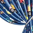 Штора на ленте Машинки 160x260 см цвет синий