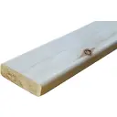 Полок 28x92x1200 мм Осина AB прямой с фаской угла