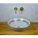 Раковина BRONZE DE LUXE Марракеш, серый 405х405х125 мм