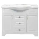 Тумба под раковину напольная 1Marka Прованс 80 см цвет белый