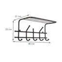 Вешалка с полкой Завод Металлических Изделий (ЗМИ) I2 22x48x21 см сталь