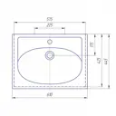 Раковина мебельная Kirovit калипсо 60см