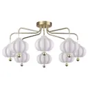 Люстра потолочная Lumion Juliet 4459/8C, 8 ламп, цвет золотой