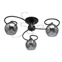 Люстра потолочная De Markt City Грация 677013403, 3 лампы, цвет черный