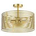 Люстра на штанге Lightstar Zeta 728043, 4 лампы, цвет золотой