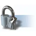 Навесной замок с ключом ЧАЗ 85071027 3 ключа Сталь