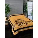 Плед Karna 3742, 220x200 см, трикотаж, цвет желтый