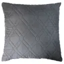 Подушка декоративная 43x43 см замша стальной