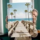 Картина без обрамления Red panda 60x40 см Пляж Майами