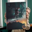 Картина без обрамления Red panda 60x40 см Ховерборд