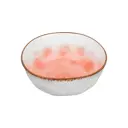 Салатник Violet 760113 фарфор цвет белый/коричневый/коралловый