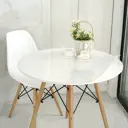 Скатерть жидкое стекло Gestia Home круглая диаметр 86 см 0.8 мм прозрачная