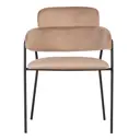 Стул Bradex Napoli 52x80x56 см цвет латте с черными ножками