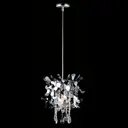 Люстра подвесная хрустальная Crystal Lux 2 лампы цвет хром