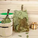 Веник банный 2691838 дубовый, 55 см с донником