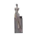 Садовые фигуры GLASAR D77595-DS, Вазы 63х18см Бежевый