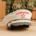 Фуражка для бани и сауны Командир