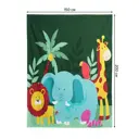 Плед Joyarty blan_73664_150x200, 200x150 см, велсофт, цвет зеленый