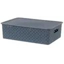 Корзина El Casa 811739 24.50x10.50x35 см полипропилен цвет темно-серый 1 шт