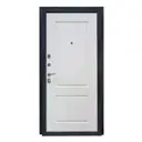 Входная дверь Гранит К-1 белая 96/207 правая, 207 х 96см Сталь Правый Серый / Серебристый