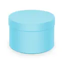 Коробка подарочная Симфония ø21 h12 см цвет голубой