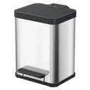 Мусорный контейнер Hailo Oko duo Plus M нержавеющая сталь цвет хром