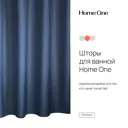 Штора для ванны Home One Waffle 372250 180x180 см цвет темно-синий
