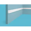 Рейка Cosca decor RX001, 25x12, 2000мм, Экополимер/30, ударопрочный