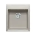 Мойка прямоугольная 46x20x51 см POLYGRAN искусственный камень цвет серый