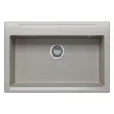 Мойка прямоугольная 76x20x51 см POLYGRAN искусственный камень цвет серый 575875