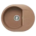 Мойка овальная 62x20x50 см POLYGRAN искусственный камень цвет терракот