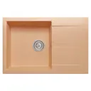 Мойка прямоугольная 76х20х50 см POLYGRAN искусственный камень цвет бежевый