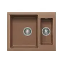 Мойка прямоугольная 76x20x51 см POLYGRAN искусственный камень цвет терракот 407961