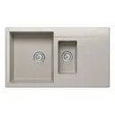 Мойка прямоугольная 87x20x50 см POLYGRAN искусственный камень цвет серый