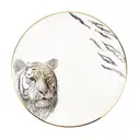 Тарелка круглая 20 см Nouvelle Home Саванна/Тигр фарфор цвет белый 6 шт 1780275-2-Н6