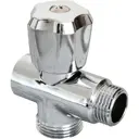 Вентиль трехпроходной Aqualink 1/2" внутренний / наружный / наружный