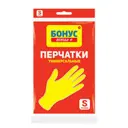 Перчатки латексные Бонус 17100470, размер 7 / S