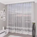 Тюль Пегас YML1212 на шторной ленте 270x500 см, цвет белый